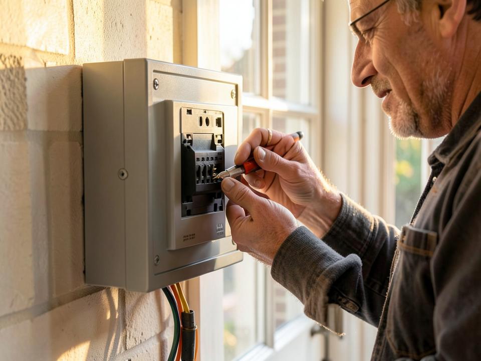 Nieuwe groepenkast wordt aangesloten